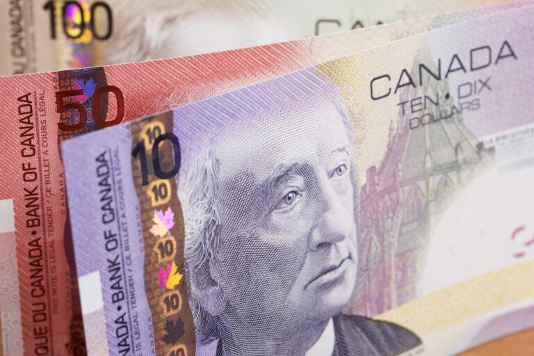Canadian Dollars, a business background